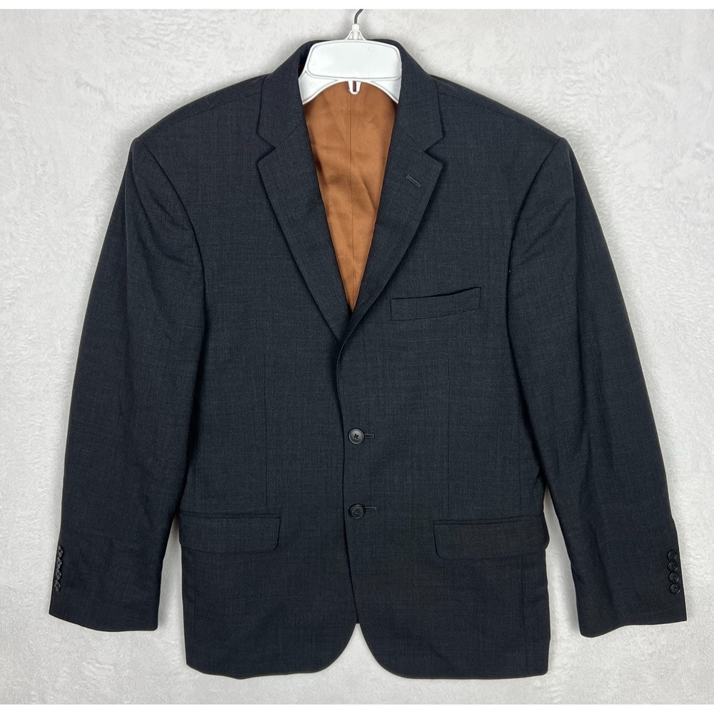 Jos A Bank Blazer Mens 38S Short Gray Suit Jacket Slim Fit Wool‎ Brown Lined